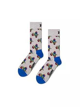 HAPPY SOCKS | Herren Socken MOTOR BIKE 41-46 grey | 